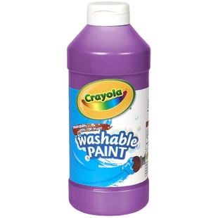 Crayola绘儿乐可水洗颜料儿童安全无毒手指画画绘画水彩颜料473ML