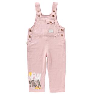 小数点童装宝宝长裤春秋年新品男女背带裤休闲双层1岁4周岁