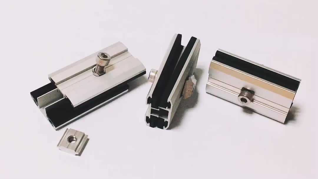 Extruded Aluminum Mid End Clamps For 30mm 40mm Solar Pv Panel Buy Thin Film Panel Clamp