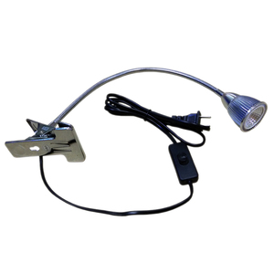 LED5W7瓦台灯弯管长臂读书12V24V36柔性机床工作照明夹灯220伏110