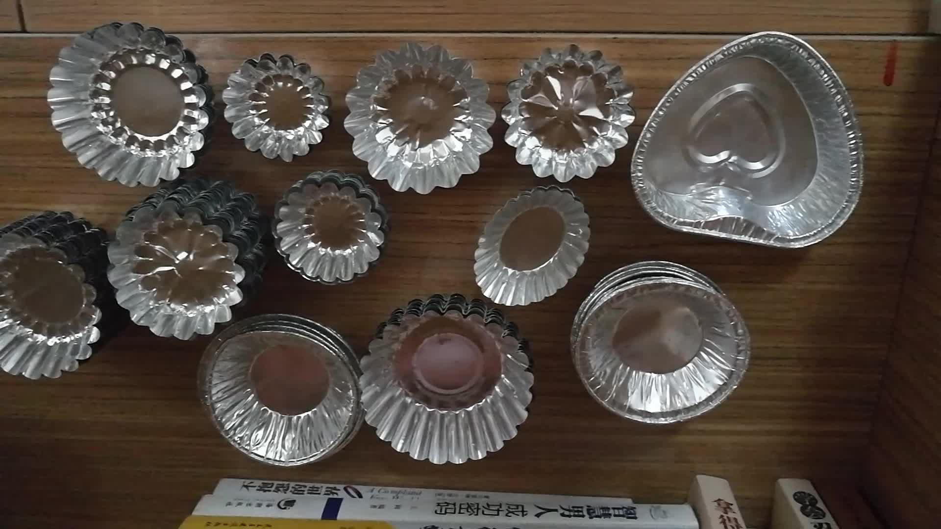 Lwstr57 Disposable Mini Pie Baking Tin Pan Aluminium Bakery Egg Tart