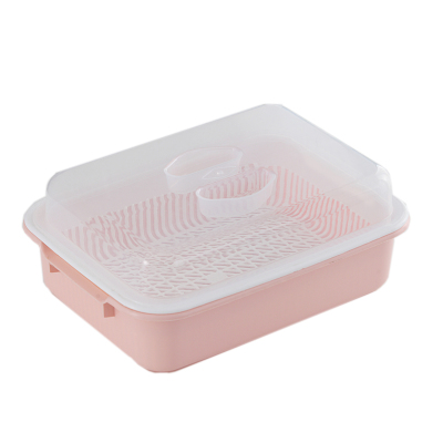 塑料厨房加厚带盖果蔬双层沥水篮