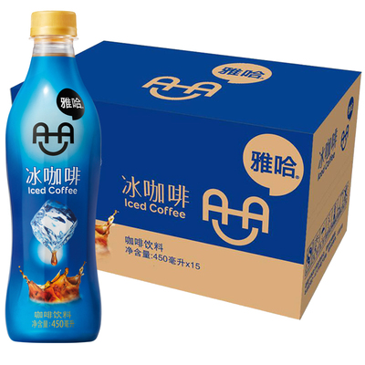 统一雅哈450ml提神瓶装咖啡饮料