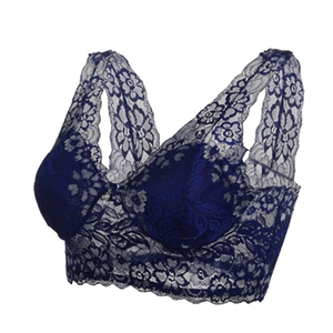舒适薄模杯款蕾丝性感美背文胸女