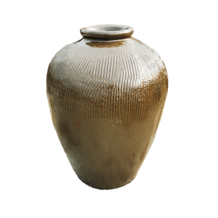 黄釉土陶酒坛子 黄酒坛陶瓷老式酒坛5斤10斤20斤30斤50斤酒缸家用