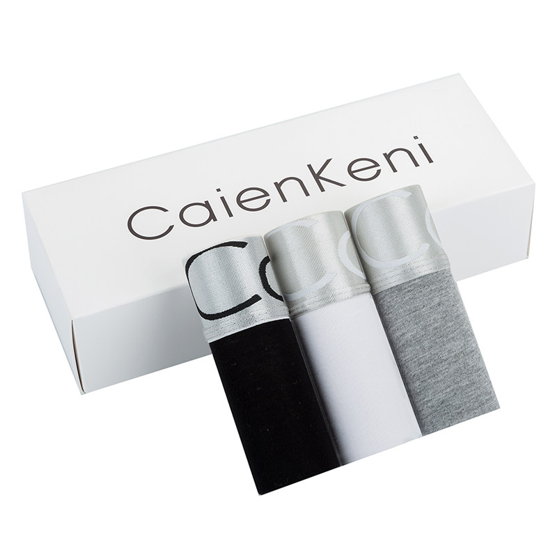 caienkeni男士内裤平角裤纯棉莫代尔透气内裤男性感青年四角底裤