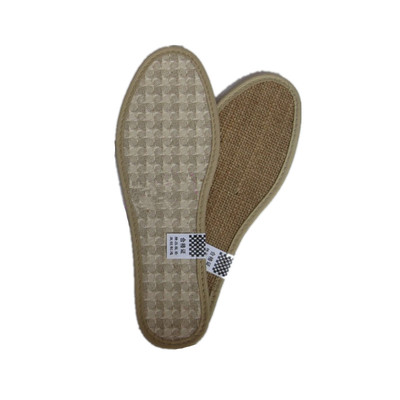 双锐鞋垫亚麻除臭炭草王香草黄麻