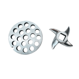 32型电动绞肉机孔板绞肉机刀片孔板配件出肉板筛板32#肉篦子圆孔