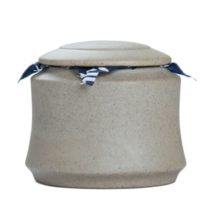 台湾岩泥粗陶茶叶罐旅行精致存茶罐普洱醒茶罐陶瓷密封罐茶具配件