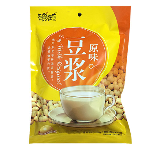 扬航原味豆浆168g甜味速溶纯豆浆粉商用冲饮豆粉营养早餐小袋装