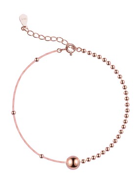 饰悟银饰银珠纯银银手链女ins潮