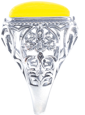 正方形蜜蜡琥珀绿松石情侣戒指