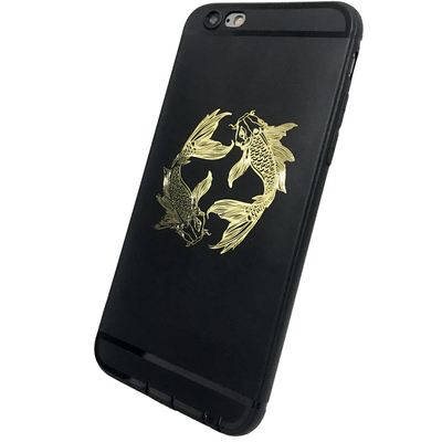 招财金属贴电脑装饰贴手机贴纸