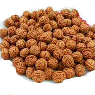 胡桃山桃核散珠手串文玩串珠原籽正圆小核桃手链野生小山桃核散籽