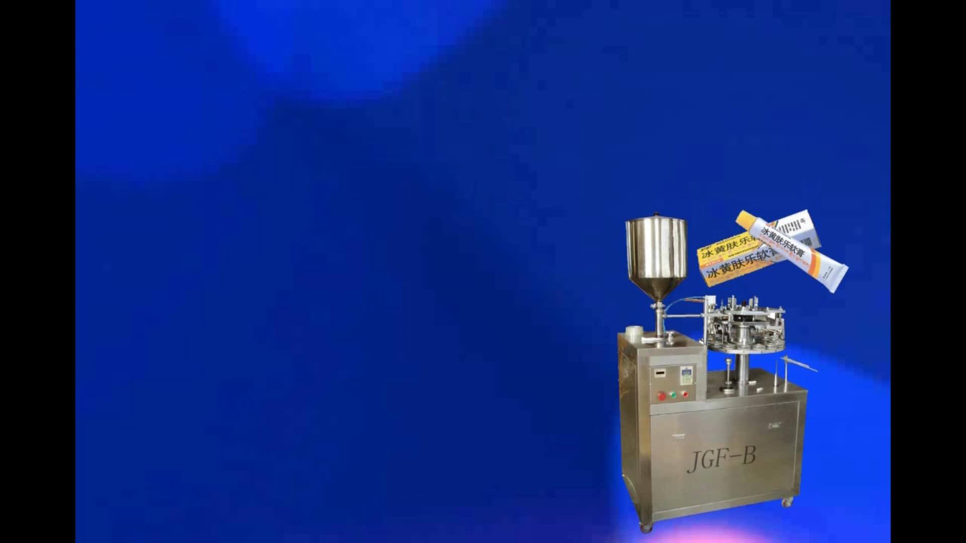 Facial Cream Tooth Paste Ointment Pipe Filling Sealing Machine Aluminum