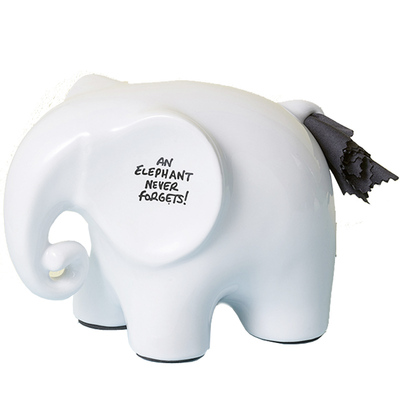 超萌记事留言备忘提醒小象摆件