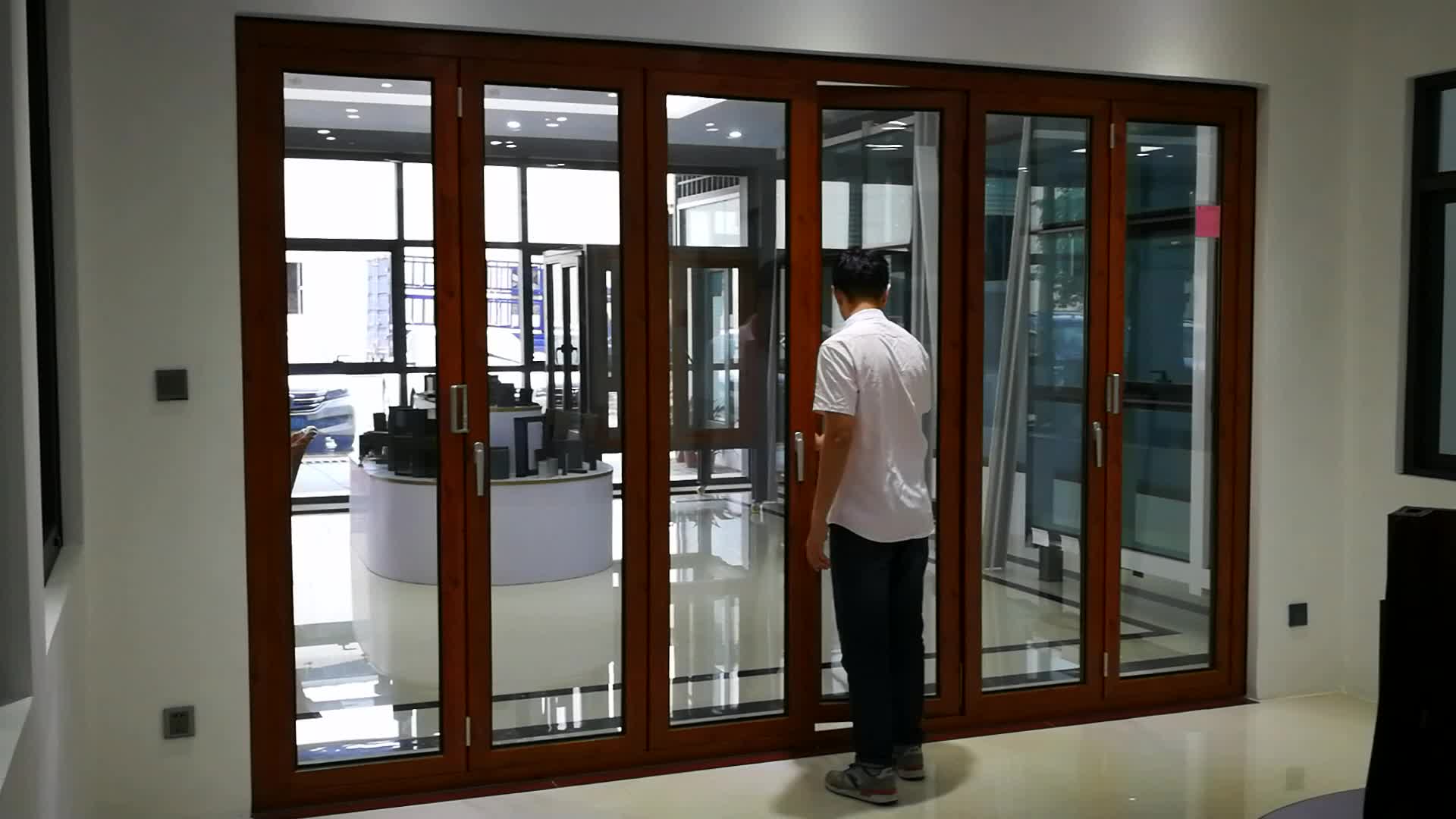 China Double Glass Interior Soundproof Lowes Glass Interior Folding Doors Room Dividers Pella Aluminium Sliding Folding Doors Buy Aluminium Folding