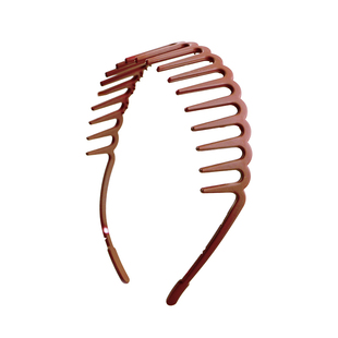 韩国带齿洗脸发箍简约时尚长齿头箍磨砂质感塑料发卡防滑压发女