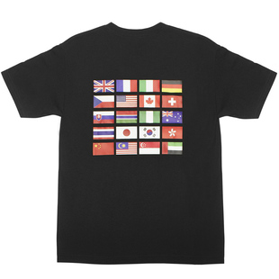 经典款places+faces 5周年国旗限定短袖tee体恤places plus faces