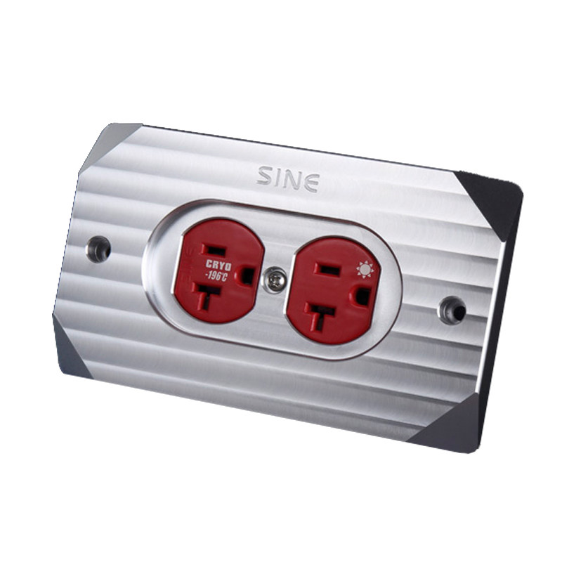 SINE正弦SW-2XT(L) US 纳米铂金 旗舰美标电源插座 墙插 带厚面板
