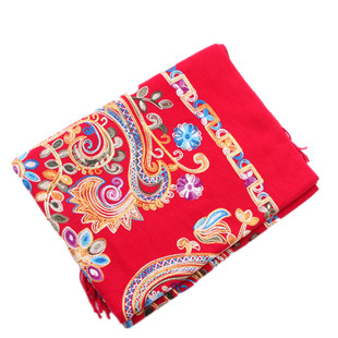 民族风刺绣围巾女太阳花尼泊尔披肩西藏云南丽江旅游拍照保暖披风