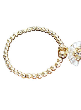 小圆珠14k金水晶原创礼物首饰品