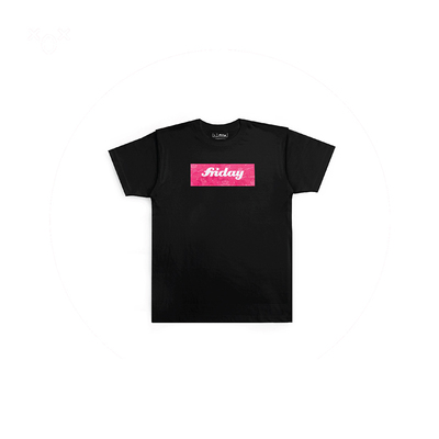 香港Friday x 小崽子剧场 脏小白 合作款 Box Logo 短袖 Tee 黑色