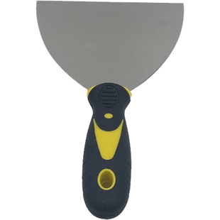 塑料柄油灰刀 清洁铲 双色柄镜面批灰抹泥刀油漆刮刀匠作工具包邮