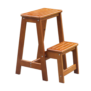 特价包邮 实木两层梯凳 家用梯子凳子 防滑登高凳 室内折叠楼梯椅