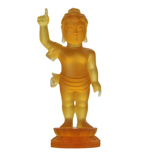 古法琉璃浴佛节浴佛盆太子佛像琉璃勺佛堂供奉摆件释迦牟尼浴佛像