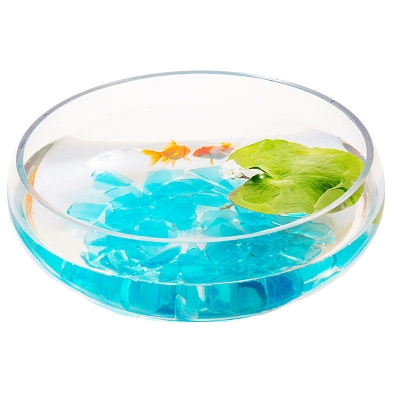 特大号荷花缸 超白透明大型玻璃鱼缸 水培创意鱼缸金鱼缸乌龟缸