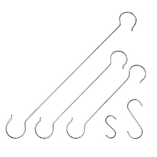 不锈钢s钩子s勾挂钩多用途s型花篮挂钩加长腊肉钩牛仔裤衣钩免邮