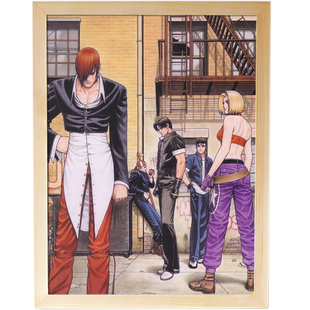 拳皇kof 八神庵 草薙京 不知火舞 动漫游戏周边 海报挂画挂件摆件