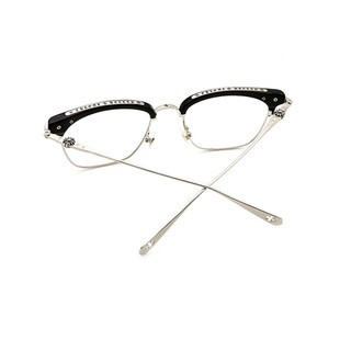 薛之谦同款复古半框金属眼镜框架超轻纯钛男女大脸板材近视光学潮