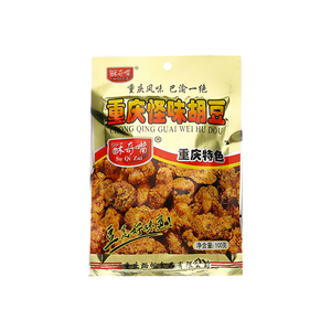 重庆特产酥奇嘴怪味胡豆蚕豆兰花豆麻辣零食小吃休闲100g*10袋装