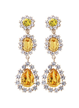 现货耳环jewelcounty合金水晶