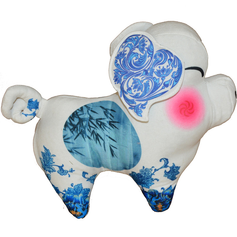 生肖富贵猪吉祥物饰品布艺摆件