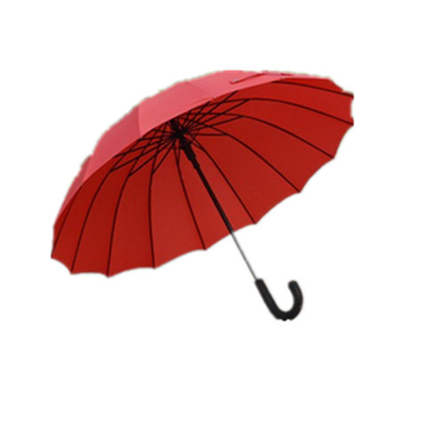 16骨自动弯钩长柄雨伞大红色遇水开花新娘结婚嫁妆伞晴雨两用包邮