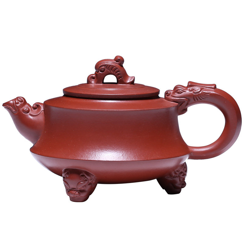 纯全手工原矿朱泥茶具宜兴紫砂壶