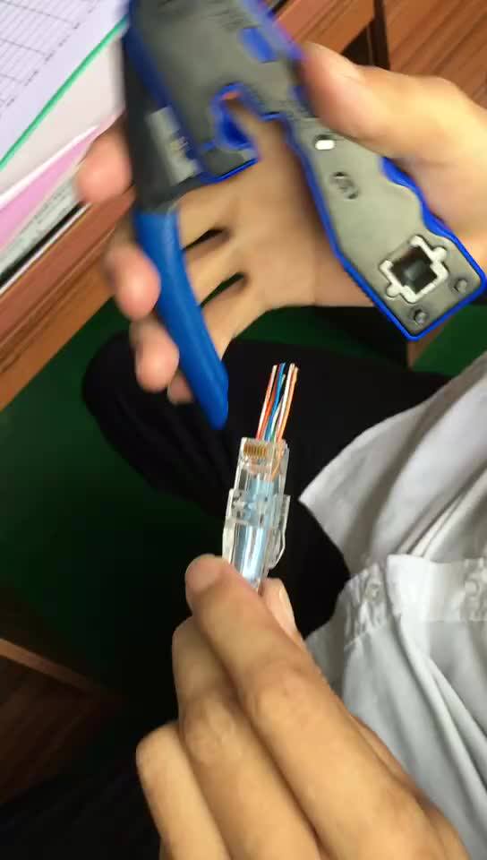 Ez Rj45 Plug 8p8c Through Hole Ez Plug With Lock Boot - Buy Ez Cat5e ...