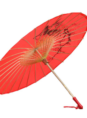 红飘带仙女拍摄影cos工艺舞蹈伞