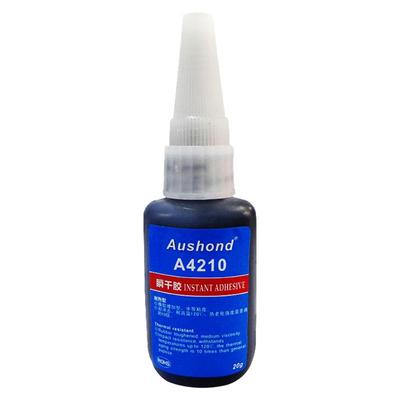 奥斯邦4210耐高温型快干胶水高强度粘不锈钢粘铝合金沾铁粘铁粘金属粘硬塑料粘橡塑粘橡胶的防水强力专用胶水