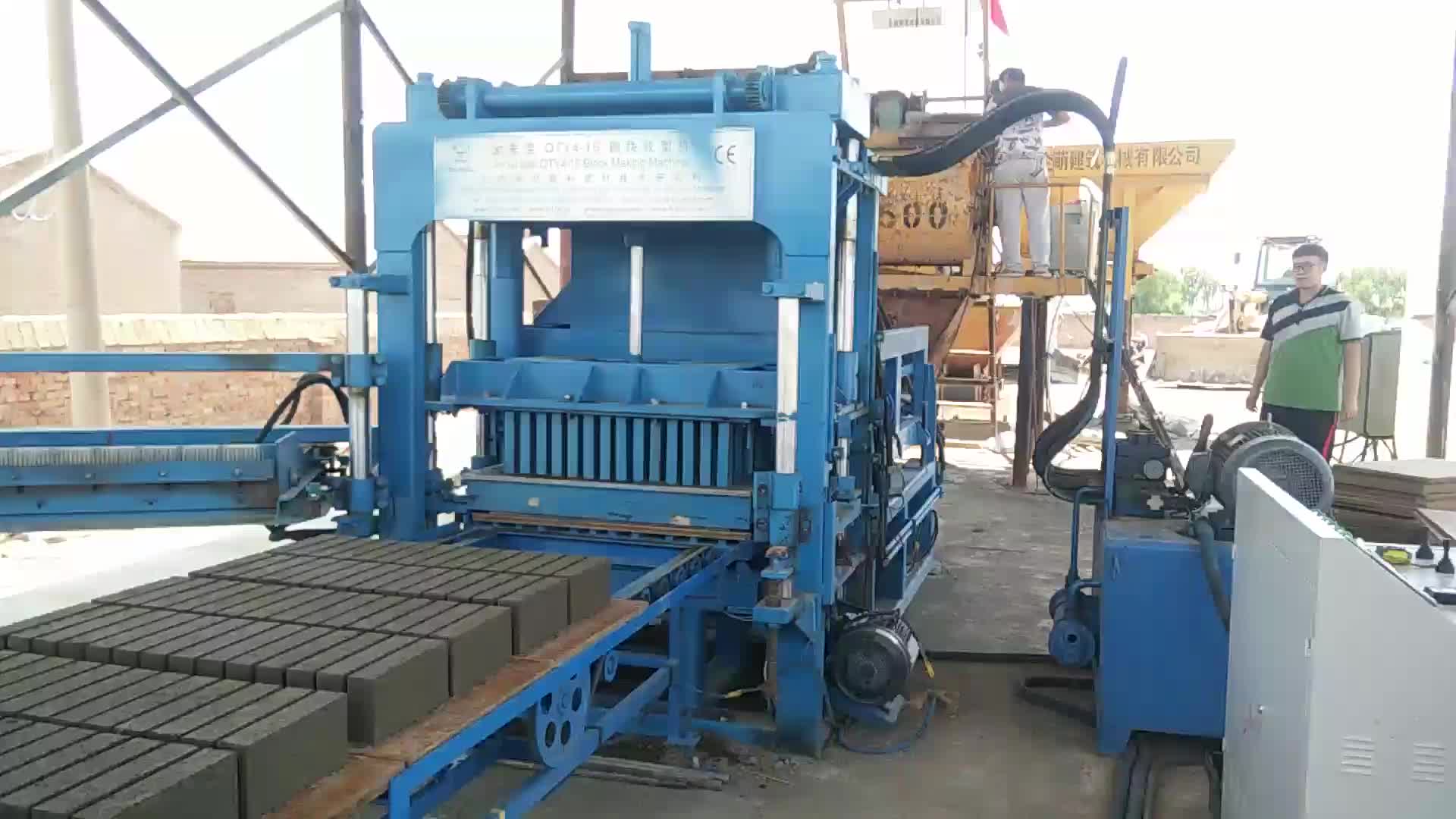 Automatic Concrete Cement Block Making Machine (qty4-15) From Zcjk