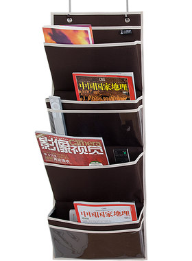小黑裙牛津布报刊办公室收纳挂袋