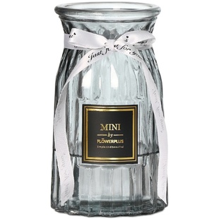 欧式玻璃花瓶透明大号干花水培鲜花玫瑰百合插花器皿摆件客厅轻奢