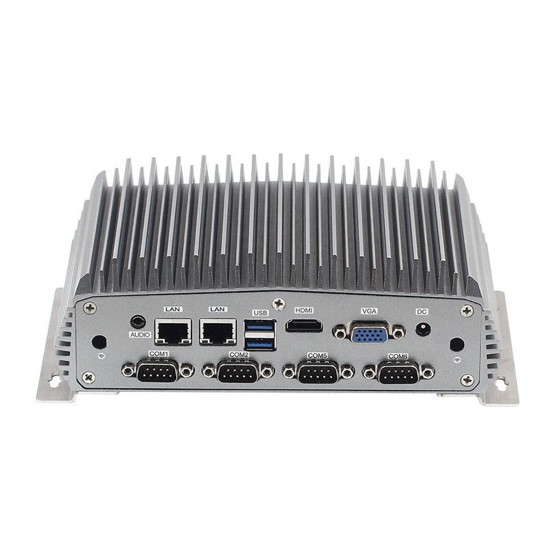 派勤工控机I7-6500U I7-7500U双网6串口无风扇视觉迷你小工业电脑