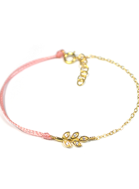 thisness秘密花园纯银不对称手链