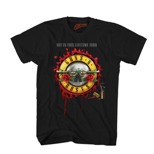 夏季Guns N' Roses 枪炮与玫瑰乐队摇滚枪花220克重磅纯棉短袖T恤