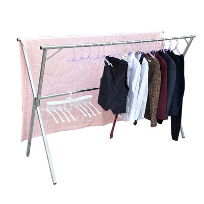 落地折叠阳台伸缩隐形晾衣杆