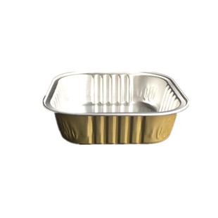 班戟包装盒铝箔锡纸杯方形布丁杯班戟盒子慕斯烤杯可进烤箱100ml